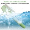 Pet Massage Comb, Hair Removal Brush with Button for Short,