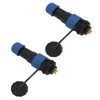 2Pcs SD16 IP68 Waterproof Aviation Connector SD16 Female Plug Male