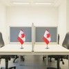 Canada Desk Flag Canadian Small Mini Table Flags Decorations(Canada)