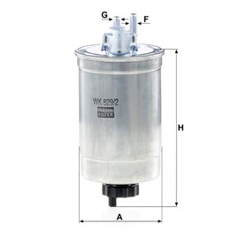 Original MANN-FILTER Fuel filter WK 829/2 – For Passenger Cars