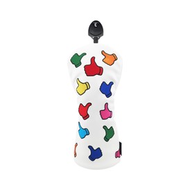 Premium Fairway Wood Head Covers Stylish Fairway Wood Golf Club Covers for Men White 3 5 Wood Covers Fits Most Clubs