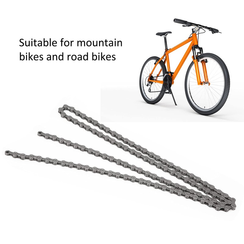 9 Speed Bicycle Chain, 110 Links High Carbon Steel Bicycle