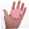 Baluue 10Pcs Heart Shaped Facial Cleansing Sponges Soft Wood Pulp