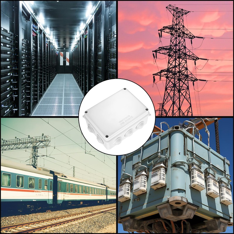 Junction Box Waterproof IP65, White Junction Box Outdoor, ABS Plastic