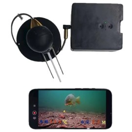 Split-Screen Live Streaming Fish Finder, Connect Wirelessly to Your Mobile for Ultimate Conveniencecolor: Black mobile host + 50m gold camera