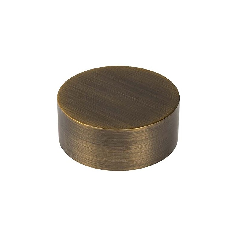 2" Dia. Antique Brass Outer End Cap for 2" O.D.