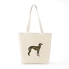 CafePress Greyhound (Brindle) Tote Bag Reusable Natural Beige Canvas Shopping
