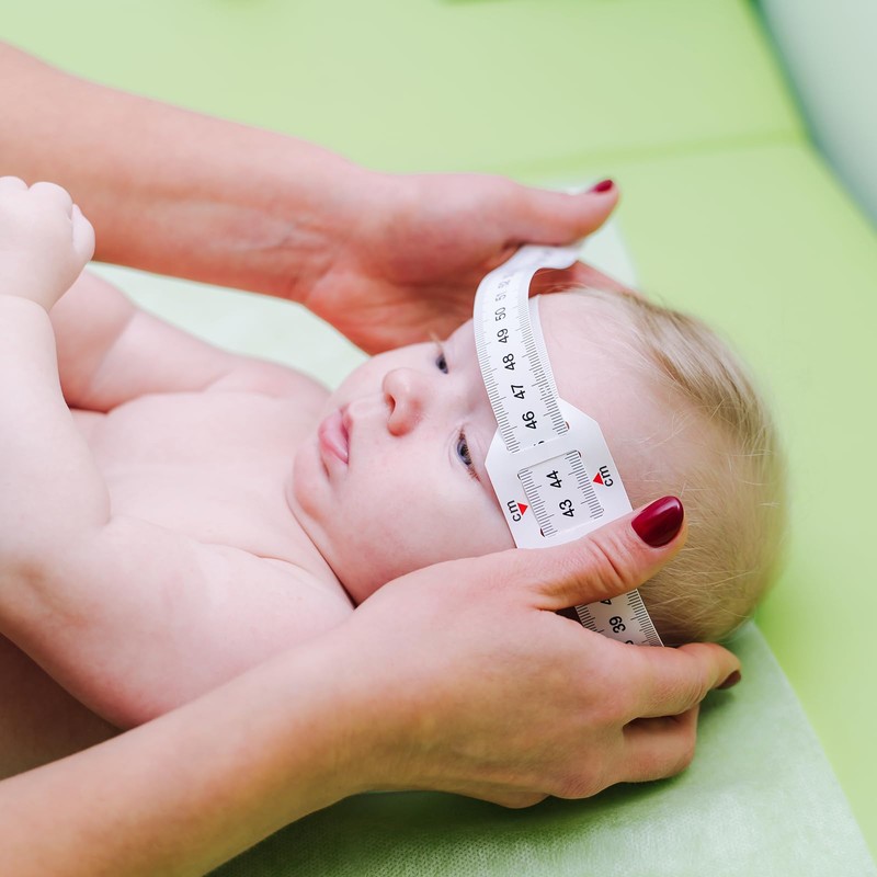 sourcing map Head Circumference Tape 56cm Plastic Measuring Rule Measure