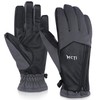 MCTi Winter Gloves for Women Waterproof Warm for Cold Weather