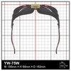 Yamamoto Optical YW-75W Flip-up Binocular Shade Glasses, #5, Made in