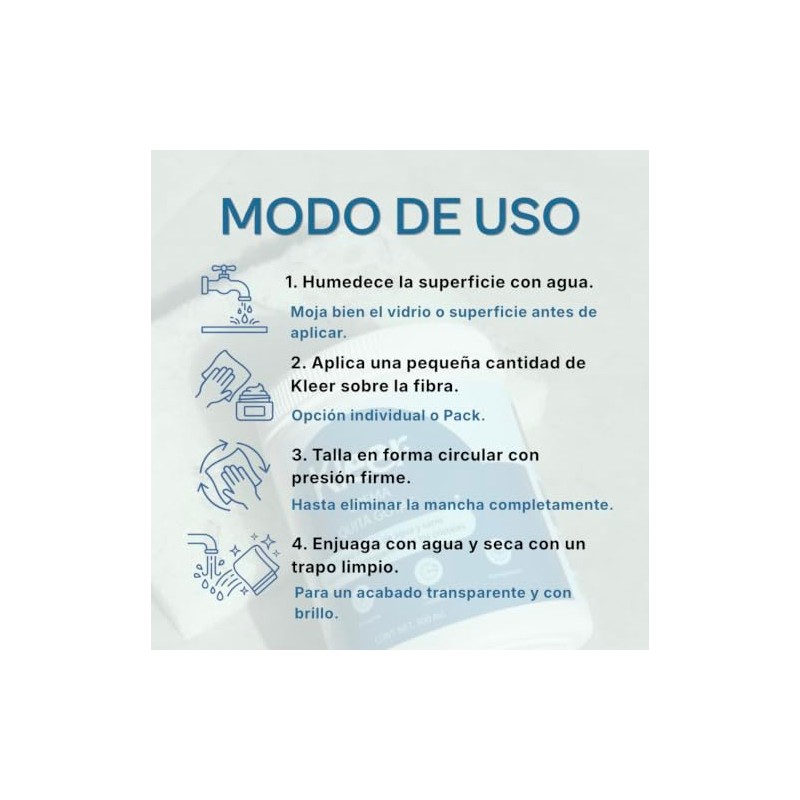 Kleer Crema Quita Gotas y Sarro 300ml — Elimina Manchas