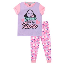 Hearts by Tiana Girls Pyjamas Pink Age 5 to 6 Years