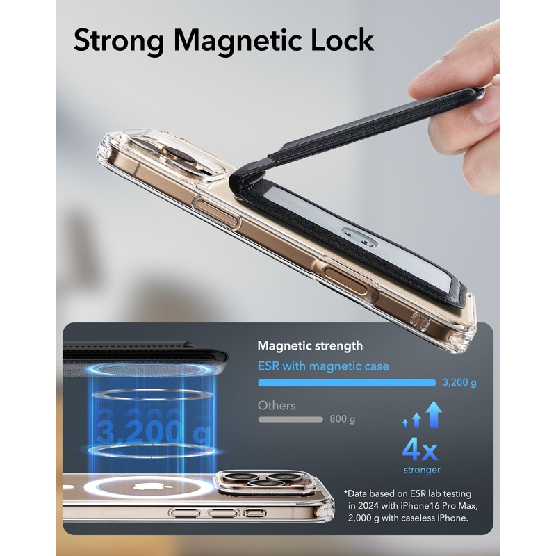 ESR Upgraded for MagSafe Wallet, 5 Card Holder, RFID Blocking,