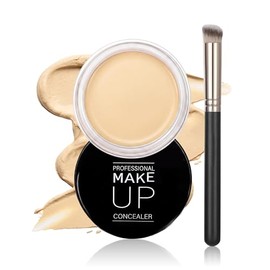 Erinde Crema Iluminadora Correctora del Color de Debajo de Los Ojos, E02# | Corrector Facial Resistente al Agua y de Cobertura Total Para Ojeras, Maqu