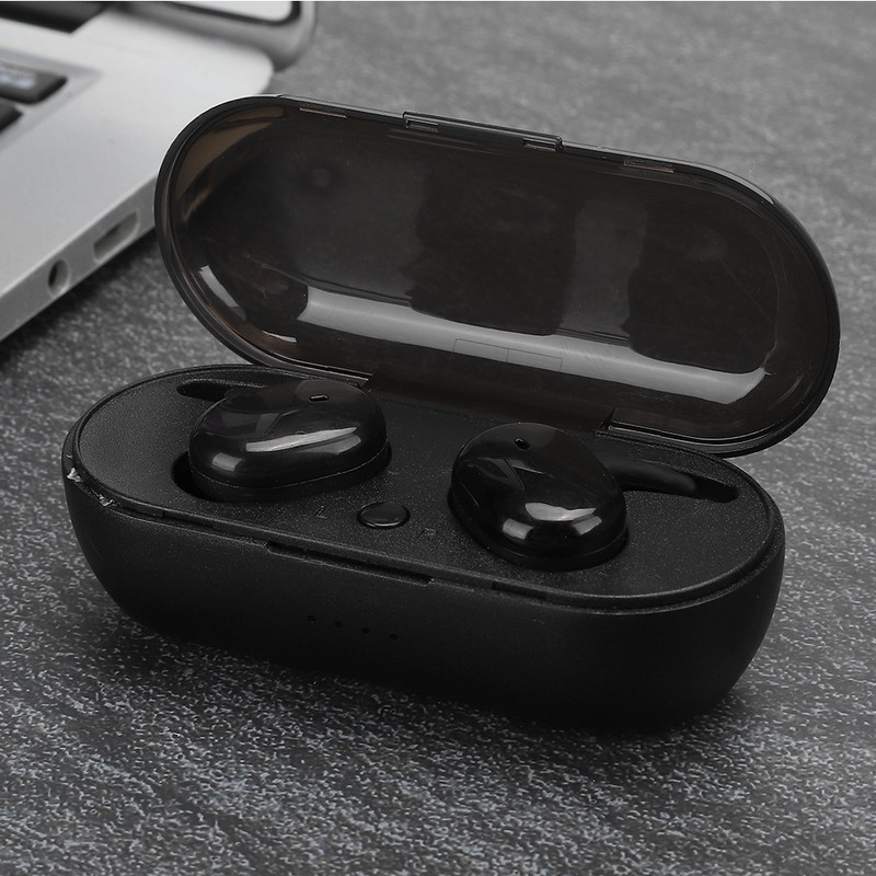 TWS Mini Waterproof Bluetooth Headset Wireless Touch Control Sports Earphone