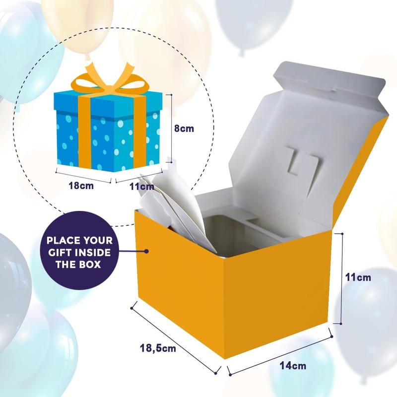 FETTIPOP Gift Box (You Said 'Nothing'), Exploding Confetti Gift Boxes,