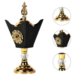 Incense Holder - Fire-Safe with Easy-to-Remove Lid, Elegantly Decorated with Flower Patterns, Suitable for Home & Office, Option (H002)