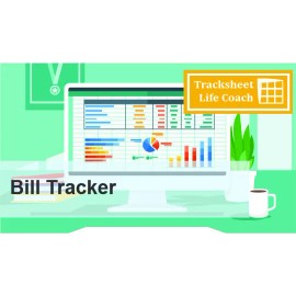 Excel Bill Tracker - Monthly Tracker Worksheet (Excel) w/Instructions (DIGITAL ITEM)