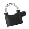 Black Anti Theft Security Padlock Waterproof Siren Alarm Lock for