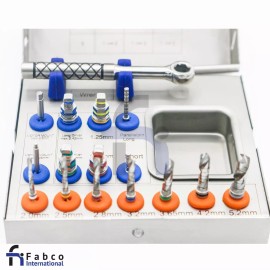 FABCO Dental Surgical Drill Kit Drills Drivers Ratchet Dental Kit Dental Inst