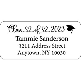 Atelier Elegance Custom Labels, Class of, Any Name, Any Address