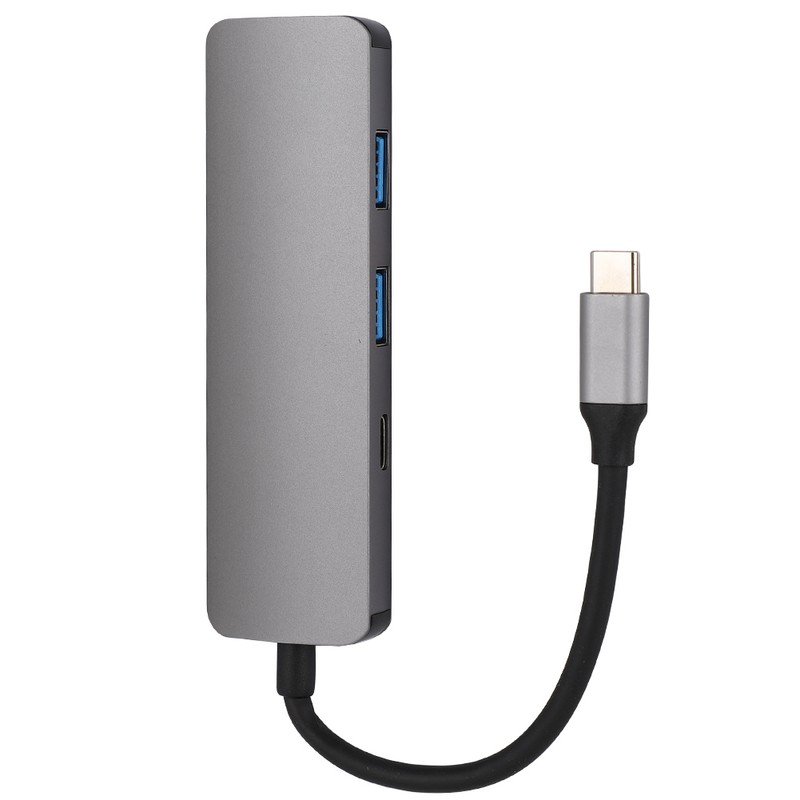4 In 1 TypeC HDMI Converter Adapter Hub Support 3840x2160/30HZ(Gray)