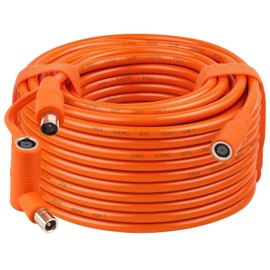 MOOKEERF 14AWG DC 8mm Extension Cable for Solar Panel 75FT,DC7909 Solar Panel Cable Female to Male with DC8020 Male Adapter Compatible with Aker,GZ Yeti,BLUETT,Jackery Portable Power Station - 75 Foot