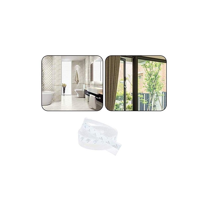 Transparent Door Seal Strip for Glass and Sliding Doors -
