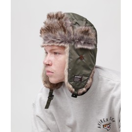 Avilex 783-3974005 FLIGHT CAP Men's Flight Cap, 310 olive