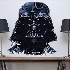 Vader Wall Decal - Darth Vader Wall Decal Dorm Room Bedroom Wallpaper Sticker Interior Murals Vinyl Mural Removable Decor for Apartment, a88