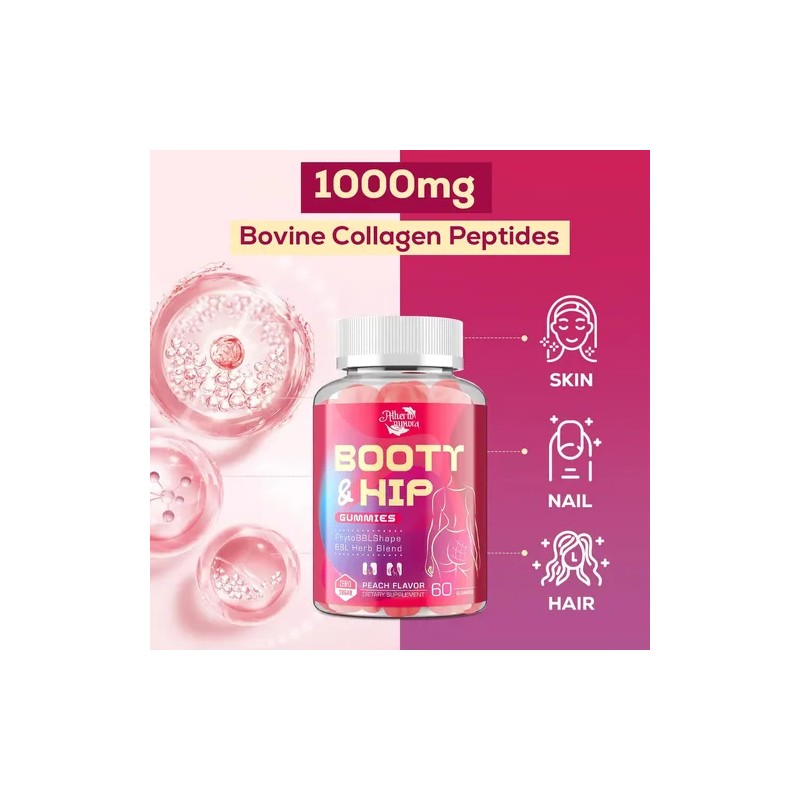 Atherionyxora Gomitas Bbl Para Glúteos Y Caderas 120ct