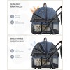 OJCME 3 in 1 Pet Carrier Stroller with Detachable Carrier,