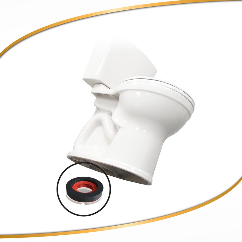 Korky 6000CP Toilet Wax Free Seal Kit with Hardware -