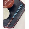 Aoba 247111 Long Chopsticks Dragonfly Ball Musou Blue 10.2 inches