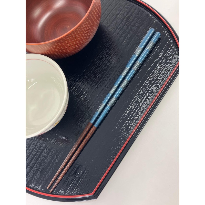 Aoba 247111 Long Chopsticks Dragonfly Ball Musou Blue 10.2 inches