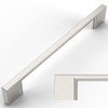 Amerdeco 10 Pack Brushed Satin Nickel Cabinet Pulls 6.3 Inch(160MM)