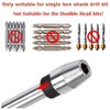 Bestgle 12-Inch Long Magnetic Screwdriver Bit Holder 1/4 Inch Hex