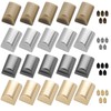 OTOTEC 20PCS Zipper Stopper 15.3x11mm Zinc Alloy Zip End Stop