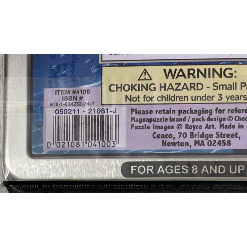 MAGNA 3D Magna Puzzle DOLPHINS - Magnet tiles with tin