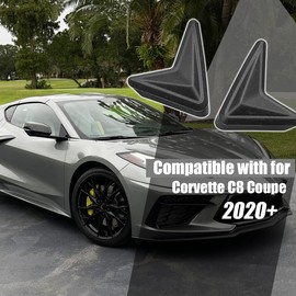 MSIZOY Door Edge Corner Covers Side Door Edge Guards Protector Compatible with for 2020-2024 Chevy Corvette C8 Coupe Anti-Collision Anti-Scratch Door Corner Protector,Black