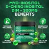 SATOOMI 9in1 Myo-Inositol & D-Chiro Inositol Supplement with DIM, Folate,