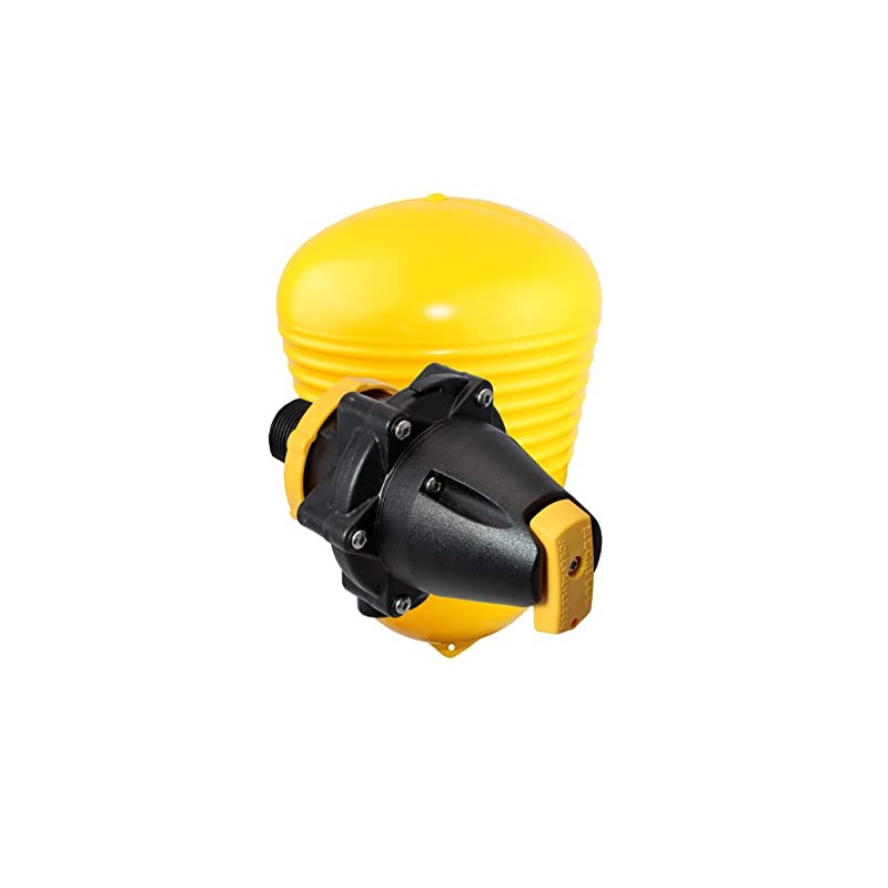 Jobe Valves Megaflow Valve with Short Tail, 3/4", Yellow/Black (Does