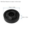 QUARKZMAN 115 x 42mm Luftkompressor Rad x 1Stk Plastik für