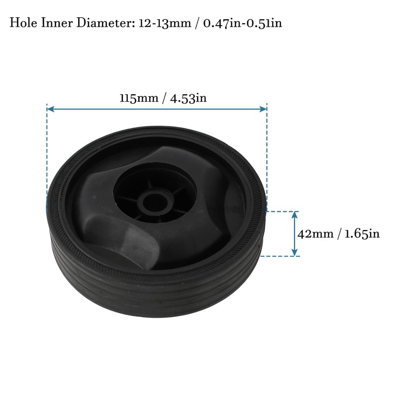 QUARKZMAN 115 x 42mm Luftkompressor Rad x 1Stk Plastik für