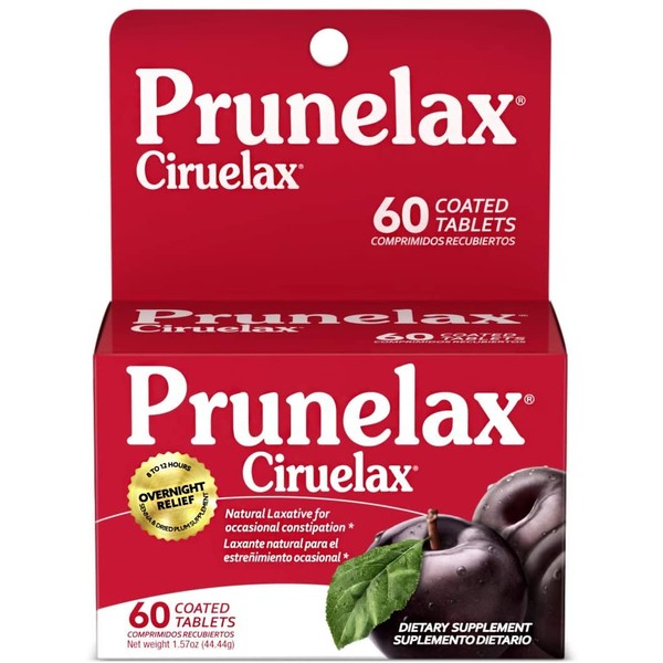 Prunelax Ciruelax Natural Laxative Regular Tablets, 60 Count