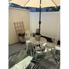 Paquete de 4 cojines redondos antideslizantes para asiento, cocina, comedor, oficina, taburete alto, almohadillas para orejas de esponja para asiento firme con lazos de 33 cm, Art Deco, Raya verde, 13x13x1.1 inch, 4