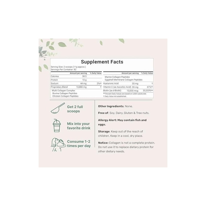 【All-Natural Ingredients】New 1/2Pack 𝐌𝐮𝐥𝐭𝐢 𝐂𝐨𝐥𝐥𝐚𝐠𝐞𝐧 𝐏𝐞𝐩𝐭𝐢𝐝𝐞𝐬 𝐏𝐨𝐰𝐝𝐞𝐫 (2Pack)