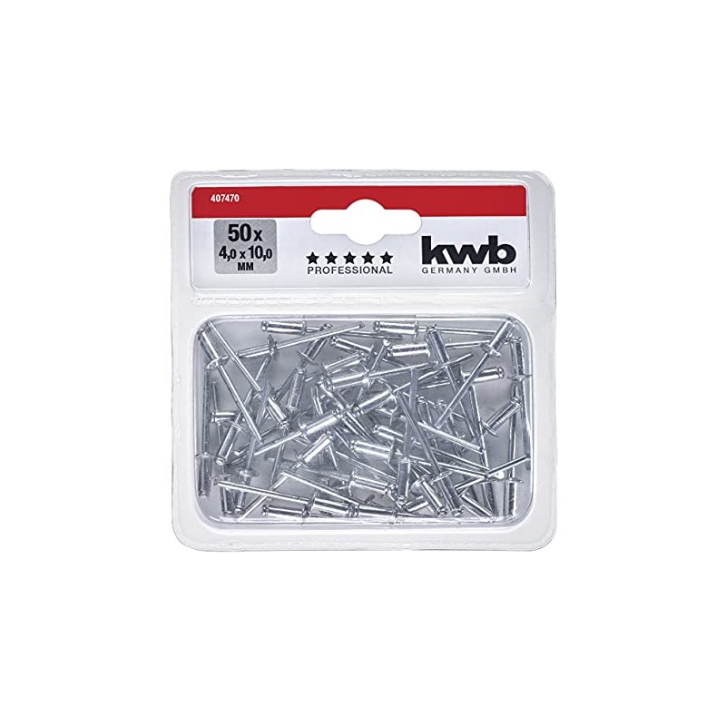 kwb Blind Rivets / Pop Rivets Diameter 4 mm, Length