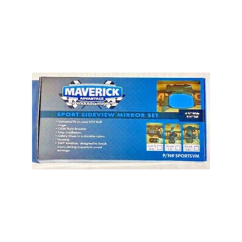 Maverick Side View Mirrors for Honda Talon