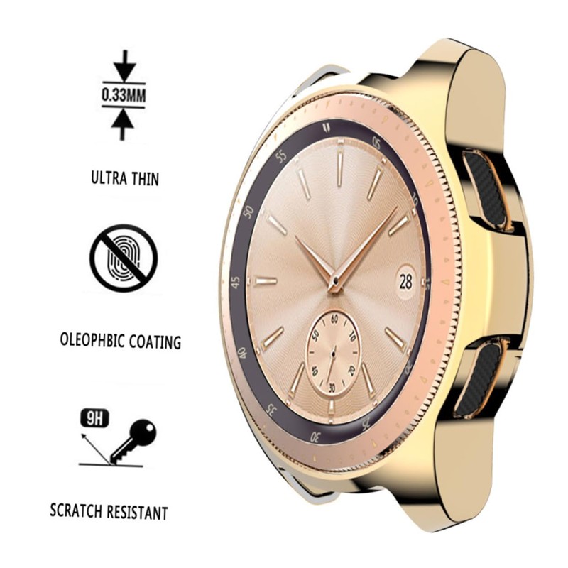 jojofuny 3pcs TPU Watch Case Protective Cover for Golden Color